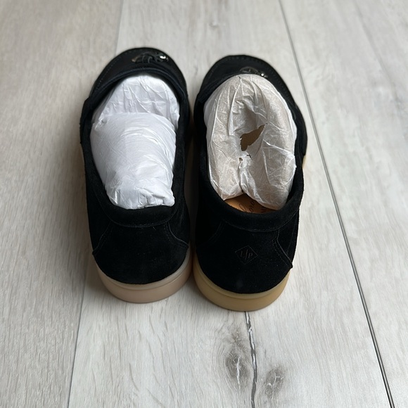 Loro Piana Black Suede Summer Charms Walk Slip On Loafers‎ Black 7.5W 6.5M NWT - Picture 10 of 12